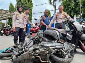 Sopir Bus Ditetapkan Tersangka dalam Kecelakaan Beruntun di Simpang Empat Muning Kediri