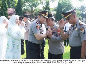 Kapolres Jombang Silaturrahmi Dengan Jajarannya Saat Apel Perdana Setelah Idul Fitri 1447 H