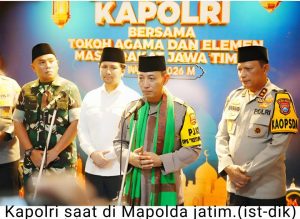 Safari Ramadan 2026 Dijawa Timur Kapolri Serukan Agar Seluruh Elemen Bersatu Jaga Kamtibmas Dukung Program Presiden