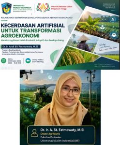 Dosen Universitas Muslim Indonesia Hadir sebagai Narasumber Seminar Nasional PKM, Angkat Transformasi AI untuk Penguatan Agroekonomi