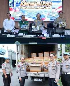 Ditpolairud Polda Jatim Ungkap Kasus Mulai Penyelundupan Satwa Liar, Sirip Hiu, BBM Hingga Ratusan Liter Arak Bali